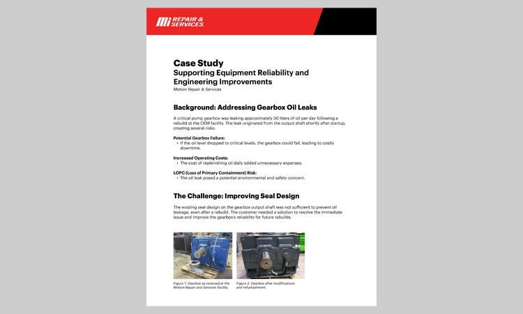 Supporting Equipment Reliability and Engineering Improvements